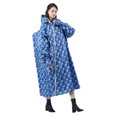 BAOGANI 寶嘉尼 B14嵐雨背包斜開一件式雨衣, 4XL, 藍色, 1件