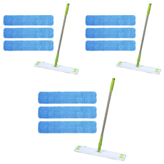 A-Clean Pusher Cleaner 白色+綠色大號60cm+吹紗墊藍色3p套裝, 3組