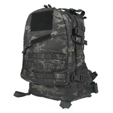 FIKER TACTICAL Ver.2 3日用登山背包 36L, 黑色多地形迷彩