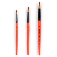 HWAHONG 少年水彩畫筆套組 3 橙色, 1組, 8號、12號、16號