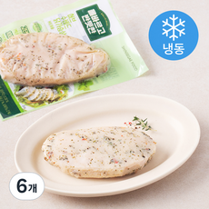 올바르고 반듯한 허브 수비드 닭가슴살 (냉동), 130g, 1개입, 6개