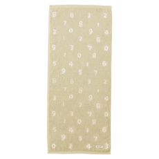 MARUSHIN 丸真 SOU SOU 經典數字SEK抗菌防臭無染系列毛巾 83g 棉紗 80 x 34 x 0.5cm, 奶茶, 1條