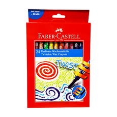FABER-CASTELL 輝柏 #120004 旋轉蠟筆, 24色, 1組
