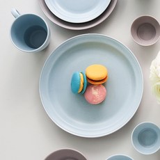 보울보울 국산 볼볼빈티지 디너 플레이트, 스카이블루, 1개