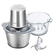 UnIMAX 不鏽鋼+玻璃容器電動多功能切碎器 2L, UMC-S2565L