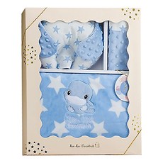 KU.KU Duckbill 酷咕鴨 神奇豆豆安撫毯套組禮盒, 藍