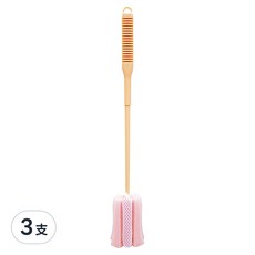 KOKUBO 小久保工業所 長柄海綿洗瓶刷, 38*5*5cm, 易於起泡, 材質柔軟, 顏色隨機, 3支