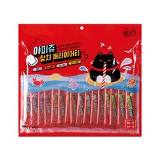 뷰카펫 야미츄 고양이 짜먹는 간식 참치 버라이어티 40포, 혼합맛(참치/참치&연어/참치&가리비/참치&게살), 600g, 1세트