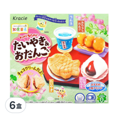 Kracie 葵緹亞 知育菓子 創意DIY 和風甜點小達人, 簡單有趣，訓練孩童的創造力, 不添加防腐劑，使用天然色素, 39g, 6盒