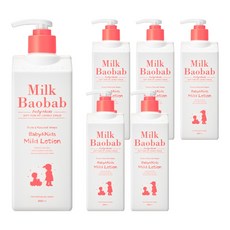 밀크바오밥 베이비앤키즈 마일드 로션, 6개, 500ml