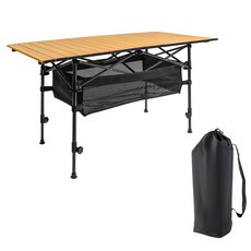 comet 戶外可調高度露營滾筒桌, 單色
