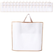 Maket Gamseong 服飾店霧面質感購物袋, 白色, 50個