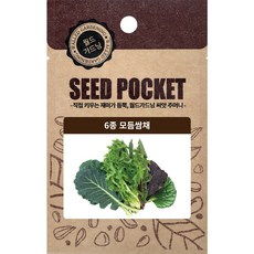 월드가드닝 행복한 텃밭 좋은 씨앗 6종 모듬쌈채씨 2000개, 1개