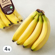 만나다 페루산 유기농 바나나, 1kg 내외, 4개