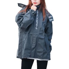 BAOGANI 寶嘉尼 B14嵐雨背包斜開一件式雨衣, 灰色