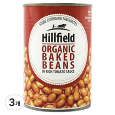 힐필드 유기농 베이크드빈, 400g, 3개