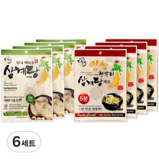 다예 황기 백숙용 삼계탕 재료 4p + 인삼 한뿌리 삼계탕 재료 4p 세트, 6세트