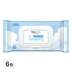 Tamsaa 衣物柔軟香氛烘衣片 棉花香 減少靜電 防皺抗皺, 60張, 6包