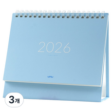 PINKFOOT 2026 Bonjour 桌曆, 藍色, 3個