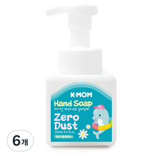 케이맘 제로더스트 유아 손세정제 거품형, 6개, 250ml
