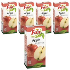 Fan 100%蘋果汁 濃縮果汁, 1L, 5罐