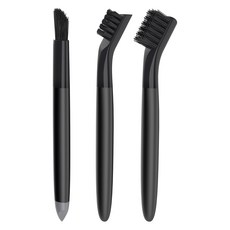 미스터시가 다용도 틈새 미세 청소 브러쉬 3종 세트, 블랙, 1세트