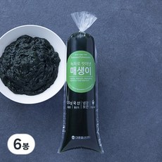녹차로 씻어낸 매생이, 120g, 6봉