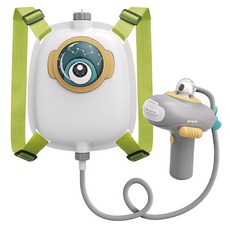 Arolo 太空人電動背包水槍 1.5L背包容量 加寬肩帶 遠距離射擊, 1個, 多色