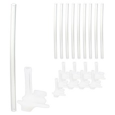 Richell 利其爾 階段式奶瓶替換用吸管組, 單一顏色, 5套