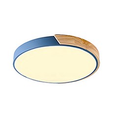 Honey Comb 北歐馬卡龍 LED 遙控調光調色臥室吸頂燈, 25W 藍色, V1721C25, 25 x 5cm, 1個