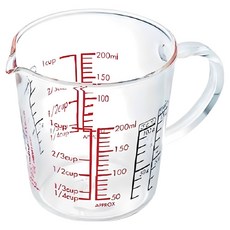 HARIO HARIO 玻璃手把量杯 CMJW-200, 200ml, 1個, 透明