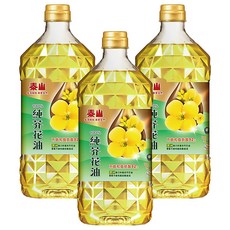 泰山 純芥花油，澳洲優質原料，不飽和脂肪酸92%以上, 1.5L, 3瓶