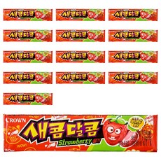 크라운 새콤달콤 딸기, 29g, 14개