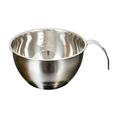 SHIMOYAMA 不銹鋼帶刻度量杯料理碗 亮面 14.5cm, 1L, 1個