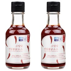 고맙당 저당 불닭 소스, 180g, 2개