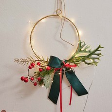 ASPASIA Heb 金戒指聖誕花環 LED 燈泡套組, 混色