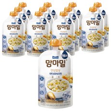맘마밀 안심밥상 레토르트 이유식, 전복 모듬채소진밥, 140g, 12개