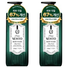 센토 프라임 보타니컬 아로마 딥퍼퓸 약산성 바디워시 베이비 파우더향, 2개, 1.1L