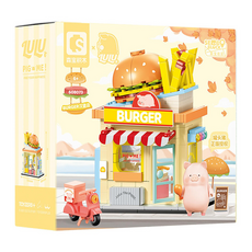 SEMBO BLOCK 森寶積木 豬豬漢堡店, 1盒