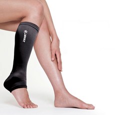잠스트 카프 앤 앵클 슬리브 종아리 보호대 2p 세트, 블랙, 1세트