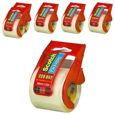 스카치 미니 포장용 테이프 디스펜서, 132D 투명, 6세트