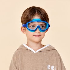 코코릭 유아동 와이드렌즈 물안경, 큐브네이비, 1개