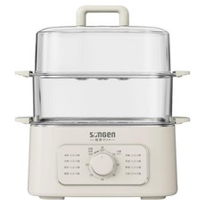 SOnGEn 松井 多功能雙層蒸煮鍋/電火鍋/電蒸鍋/美食鍋/料理鍋, 9.3L大容量, 全景可視, 食品級材質, 防乾燒保護, SG-1011MS W