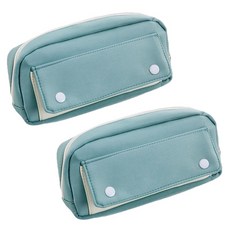 Graedada 學生用簡潔粉彩簡約筆袋, 薄荷綠, 2個