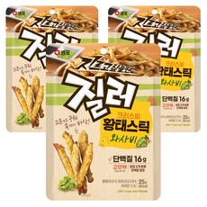 질러 크리스피 황태스틱 와사비, 25g, 3개
