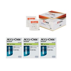 로슈 아큐첵 인스턴트 혈당시험지 50개입 x 3p + 알콜솜 100p 세트, 1세트