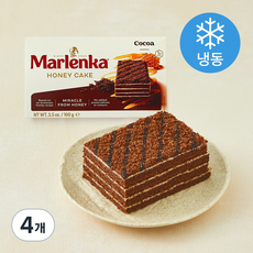 말렌카 허니 케이크 코코아 (냉동), 100g, 4개