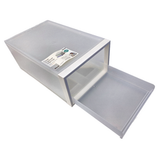 like-it 日本製衣櫃用抽拉託盤式抽屜 CS-T5, 白色, 1層