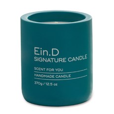 Aindie Signature 瓷器彩色大豆蠟燭橙色 370g, 1個, 綠色 + 松木和桉樹