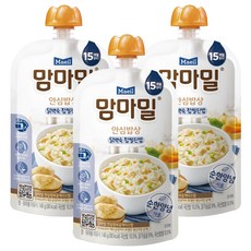 맘마밀 안심밥상 레토르트 이유식, 닭백숙 찹쌀진밥, 140g, 3개